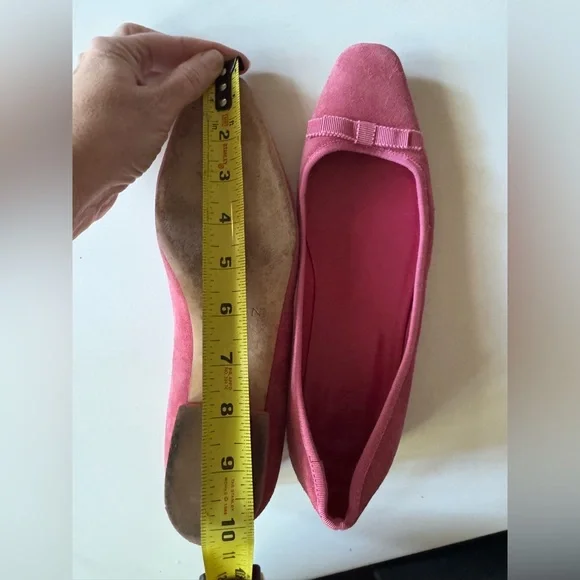 Doen Odette Dusty Pink Suede Ballet Women's Flats - Picture 9 of 10